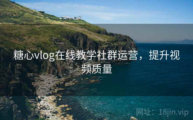 糖心vlog在线教学社群运营，提升视频质量